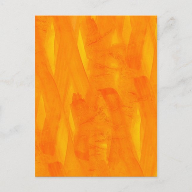 Seamless Background Yellow Abstract Watercolor Postcard (Front)