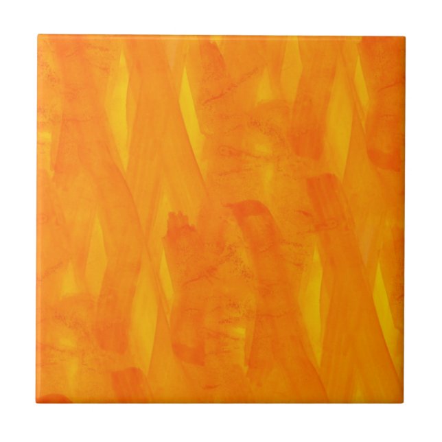 Seamless Background Yellow Abstract Watercolor Tile (Front)