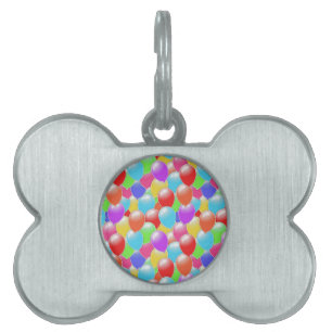 Seamless Balloons Pet ID Tag