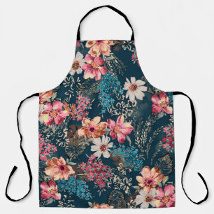 Seamless beautiful abstract watercolor colorful fl apron