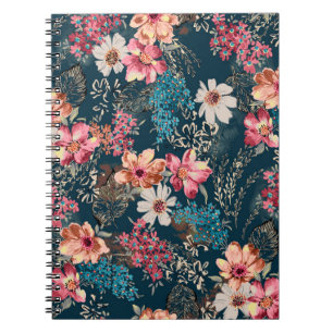 Seamless beautiful abstract watercolor colourful f notebook