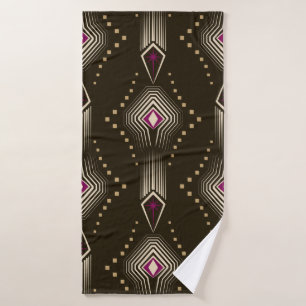 Seamless beautiful antique art deco pattern orname bath towel