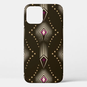 Seamless beautiful antique art deco pattern orname iPhone 12 case