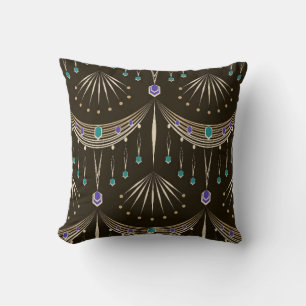 Seamless beautiful antique lace pattern ornament. cushion
