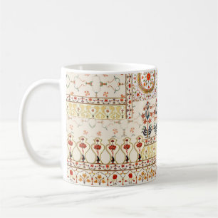 Seamless beautiful mughal floral with ethnic paisl coffee mug