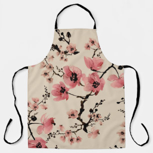 Seamless beautiful print of watercolor flowers. St Apron