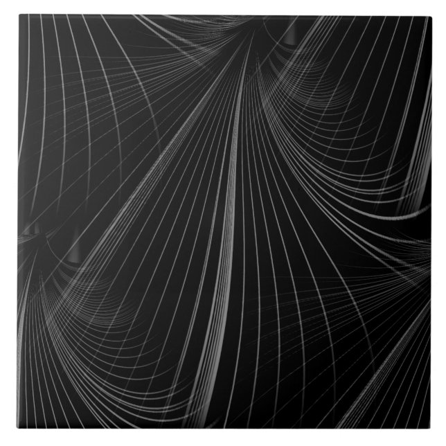 Seamless Black and Grey Ceramic Tile (Front)