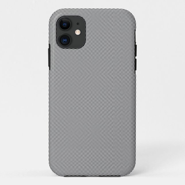 seamless black and white square and diamond game Case-Mate iPhone case (Back)
