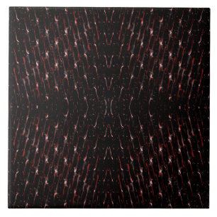 Seamless Black Red Ceramic Tile