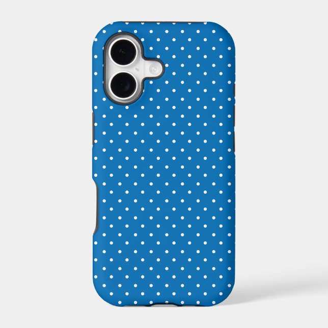 Seamless blue background polka dot pattern  (Back)