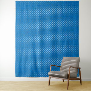 Seamless blue background polka dot pattern  tapestry