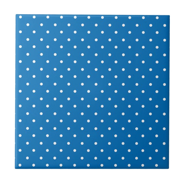 Seamless blue background polka dot pattern  tile (Front)