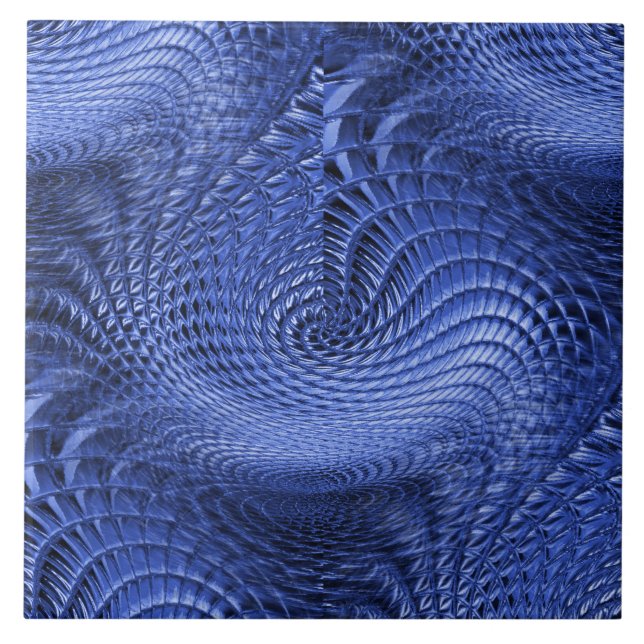 Seamless Blue Ceramic Tile (Front)