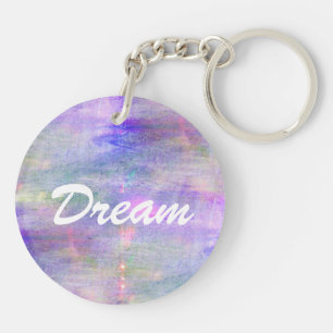 seamless blue, pink background yellow watercolor key ring