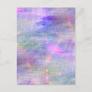 seamless blue, pink background yellow watercolor postcard