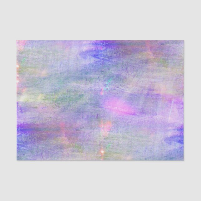 seamless blue, pink background yellow watercolor tissue paper (Front)