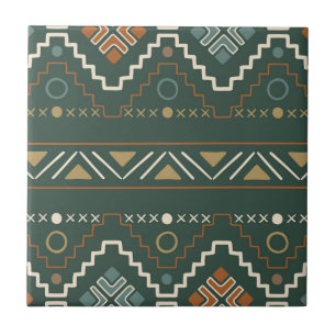 Seamless Boho Tribal Pattern Tile