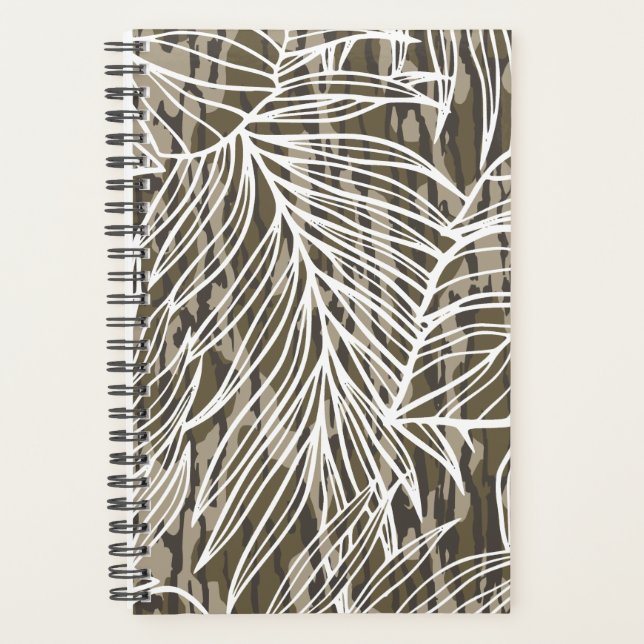 Seamless Botanical Bottom Lands Camo Planner (Front)