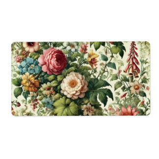 Seamless Botanical Floral Pattern