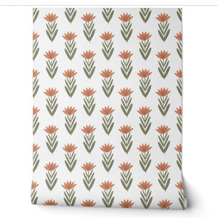 seamless botanical pattern with flowers wallpaper