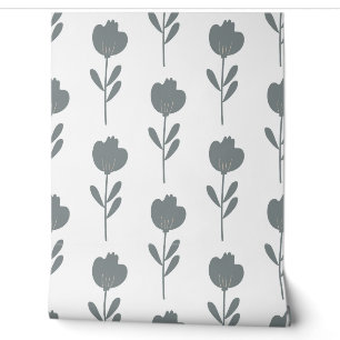 seamless botanical simple pattern with flowers i wallpaper