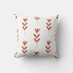 seamless botanical simple pattern with orange fl cushion