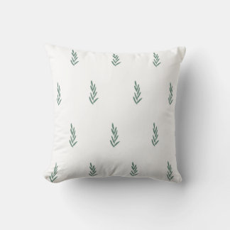 seamless botanical simple pattern with plants cushion