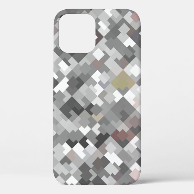 Seamless bright abstract mosaic grey background pa Case-Mate iPhone case (Back)