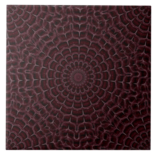 Seamless Burgundy Ceramic Tile (Front)