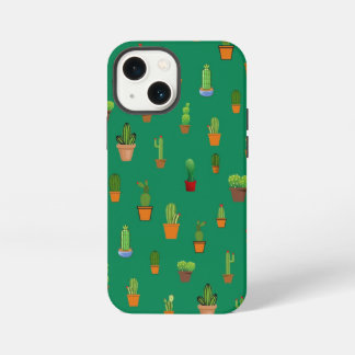Seamless Cactus Pattern, Shapes and Patterns iPhone 13 Mini Case