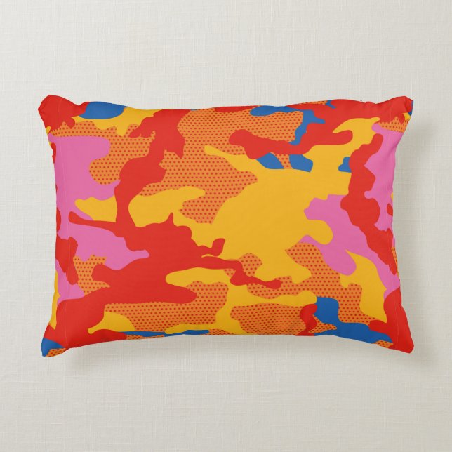 Seamless camouflage background pattern. Seamless c Decorative Cushion (Front)