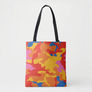Seamless camouflage background pattern. Seamless c Tote Bag