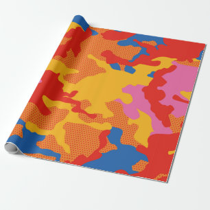 Seamless camouflage background pattern. Seamless c Wrapping Paper