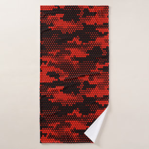 Seamless camouflage pattern. Repeating digital dot Bath Towel