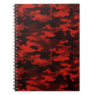 Seamless camouflage pattern. Repeating digital dot Notebook