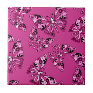 Seamless cartoon kids abstract buttefly pattern pi tile