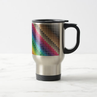 Seamless ceramic colour swatches travel mug