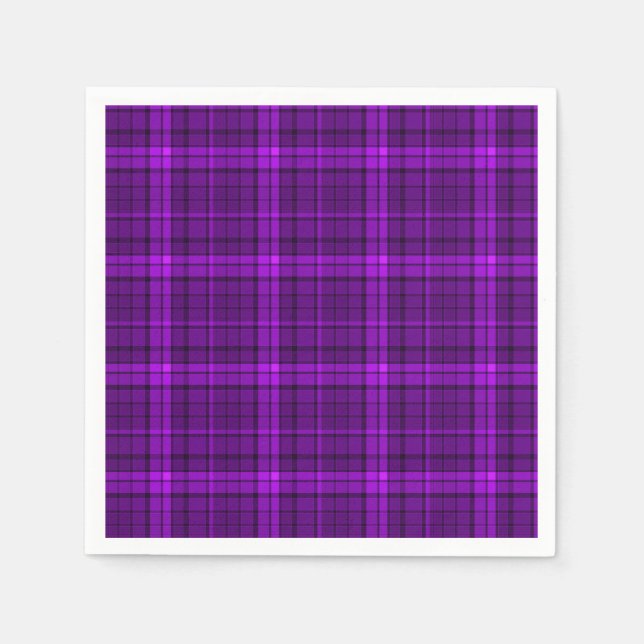 Seamless chequered plaid abstract squares geometri napkin (Front)