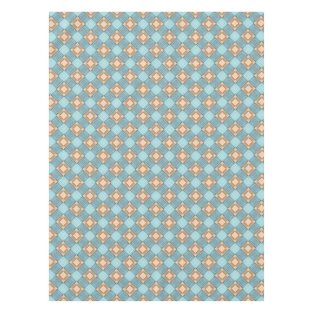Seamless chequered plaid abstract squares geometri tablecloth (Front)