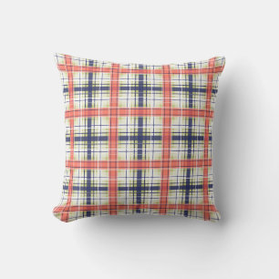 Seamless chequered plaid lined abstract pattern be cushion