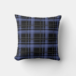 Seamless chequered plaid tartan lined striped patt cushion