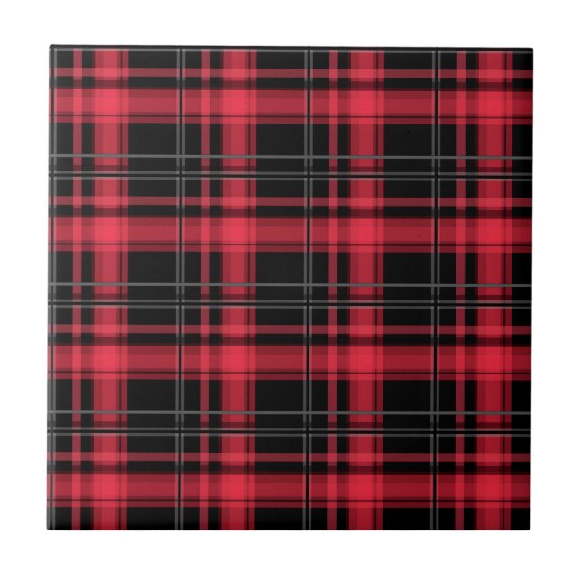 Seamless chequered plaid tartan lined striped patt tile (Front)