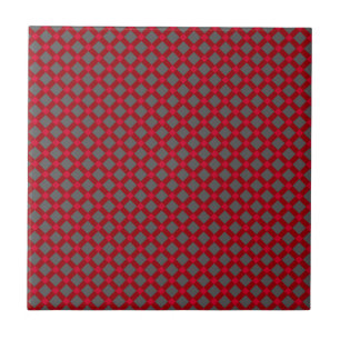 Seamless chequered plaid tartan scottish red grey tile