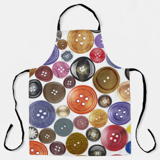 Seamless Chic: High-Res Button Set Apron