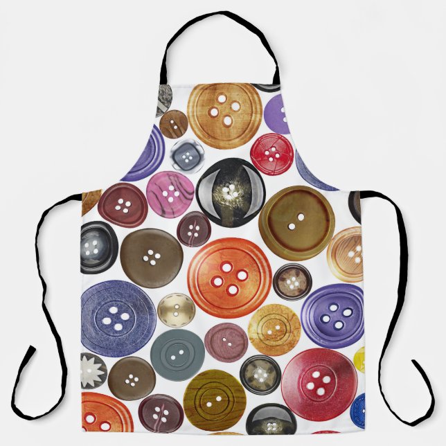 Seamless Chic: High-Res Button Set Apron (Front)