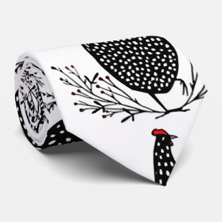 Seamless chicken pattern tie