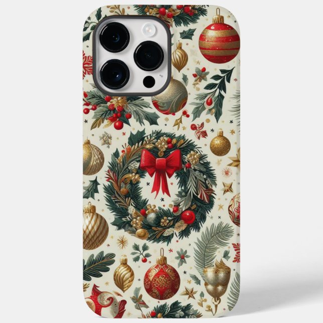 Seamless Christmas Decoration  Case-Mate iPhone Case (Back)