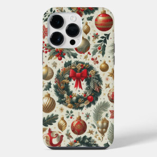 Seamless Christmas Decoration iPhone 14 Pro Max Case