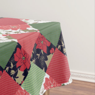 Seamless Christmas patchwork patches pattern geome Tablecloth