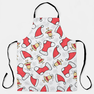 Seamless Christmas pattern, festive design. Apron